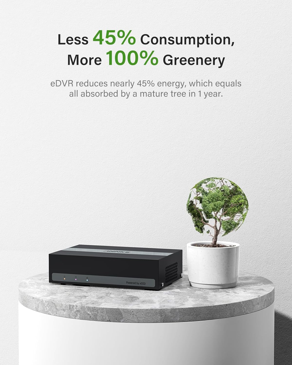 8 Channel 3K Lite Security Digital Video Recorder with 1TB Hard Drive, H.265+ Hybrid 5-In-1 Surveillance DVR, Human & Vehicle Detection, Supports 8CH Analog and 2 IP Cameras for 24/7 Home CCTV TRUCK DRIVER