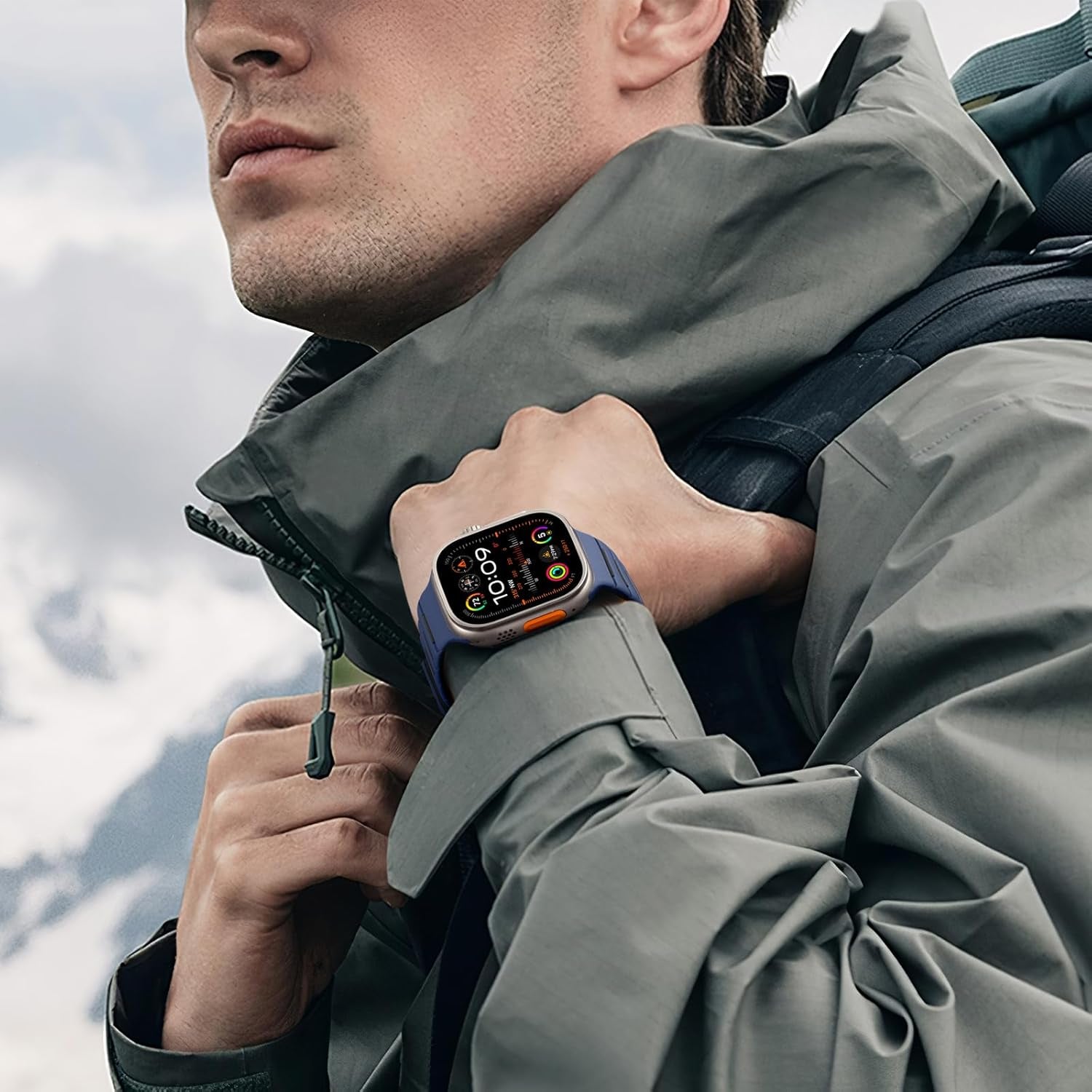 Alpine Nylon Watch Band and Sport Magnetic Band Compatible with Apple Watch Ultra 2/Ultra 49Mm, for Iwatch Series 10/9/8/7/6/5/4/3 SE, for Men 46Mm 45Mm 44Mm 42Mm 41Mm 40Mm 38Mm Strap