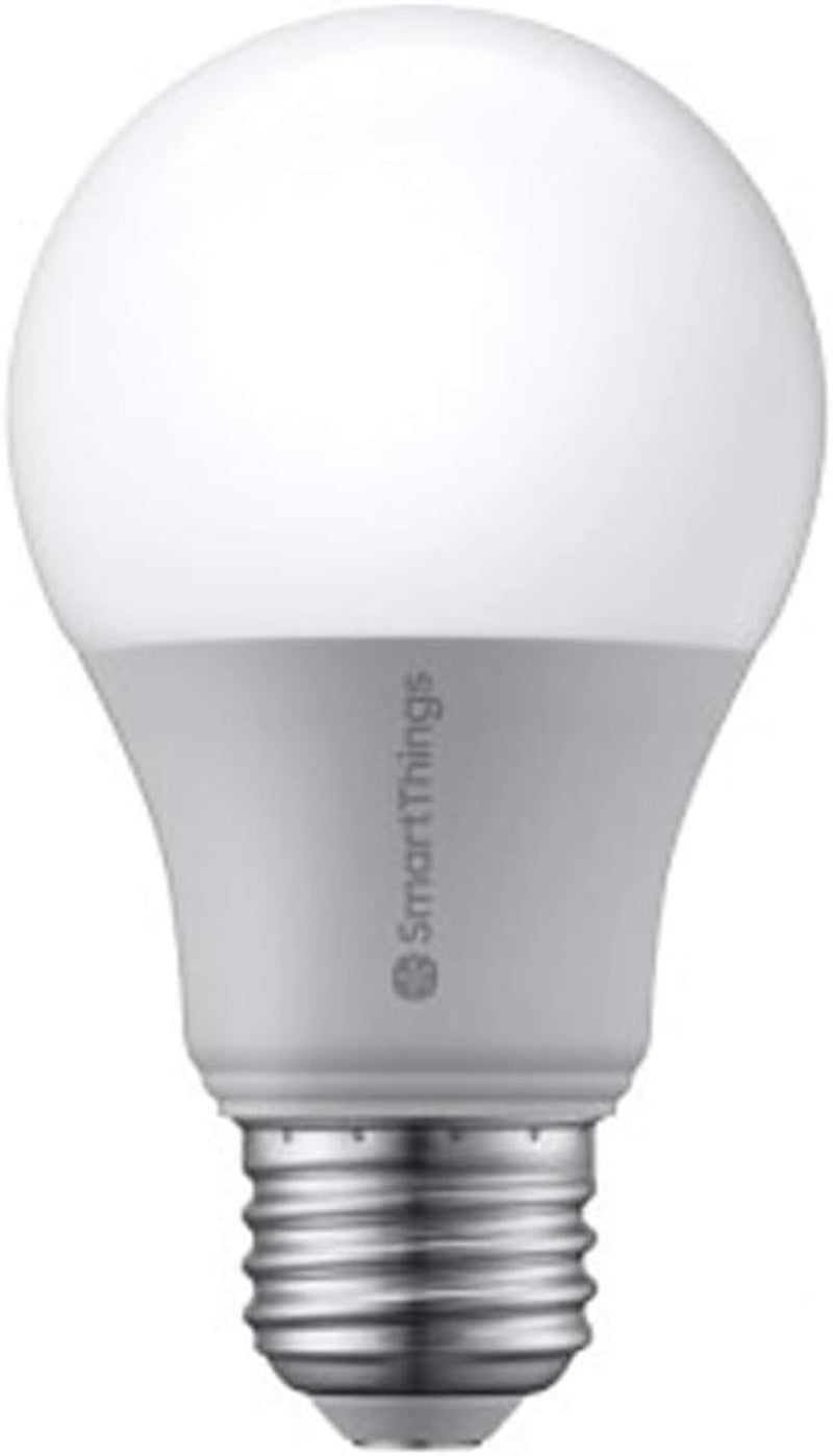Smartthings Smart LED Light Bulb for Connected Home | Energy Efficient, Dimmable | Hub Required, Voice Control Compatible with Alexa, Google, or Bixby | Warm White (8ZA-A806ST-Q4R)