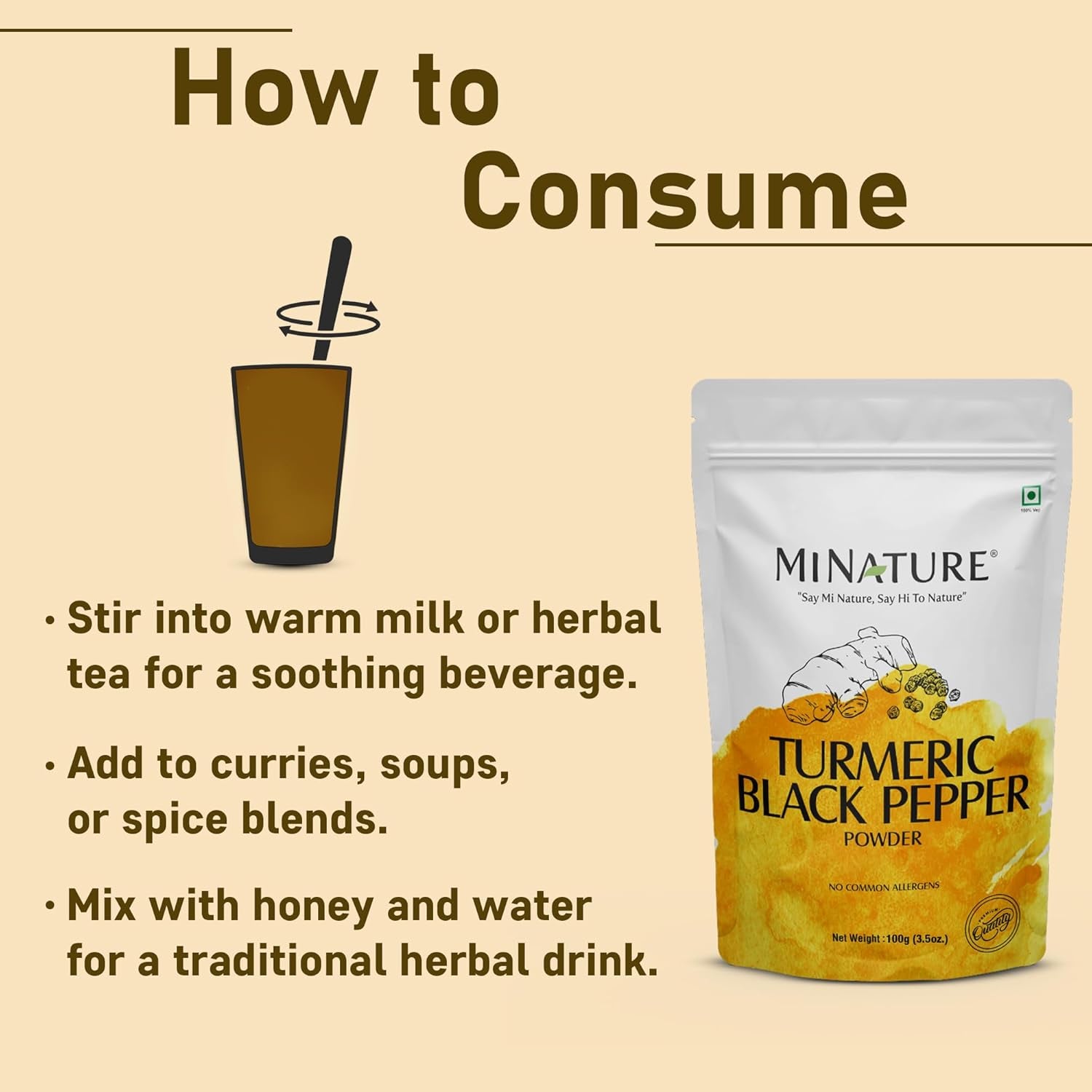 Turmeric Black Pepper Powder, Curcuma Longa with Piper Nigrum,Vegan, Gluten-Free, Non-Gmo 227 Gram, 0.5 Lb TLBH