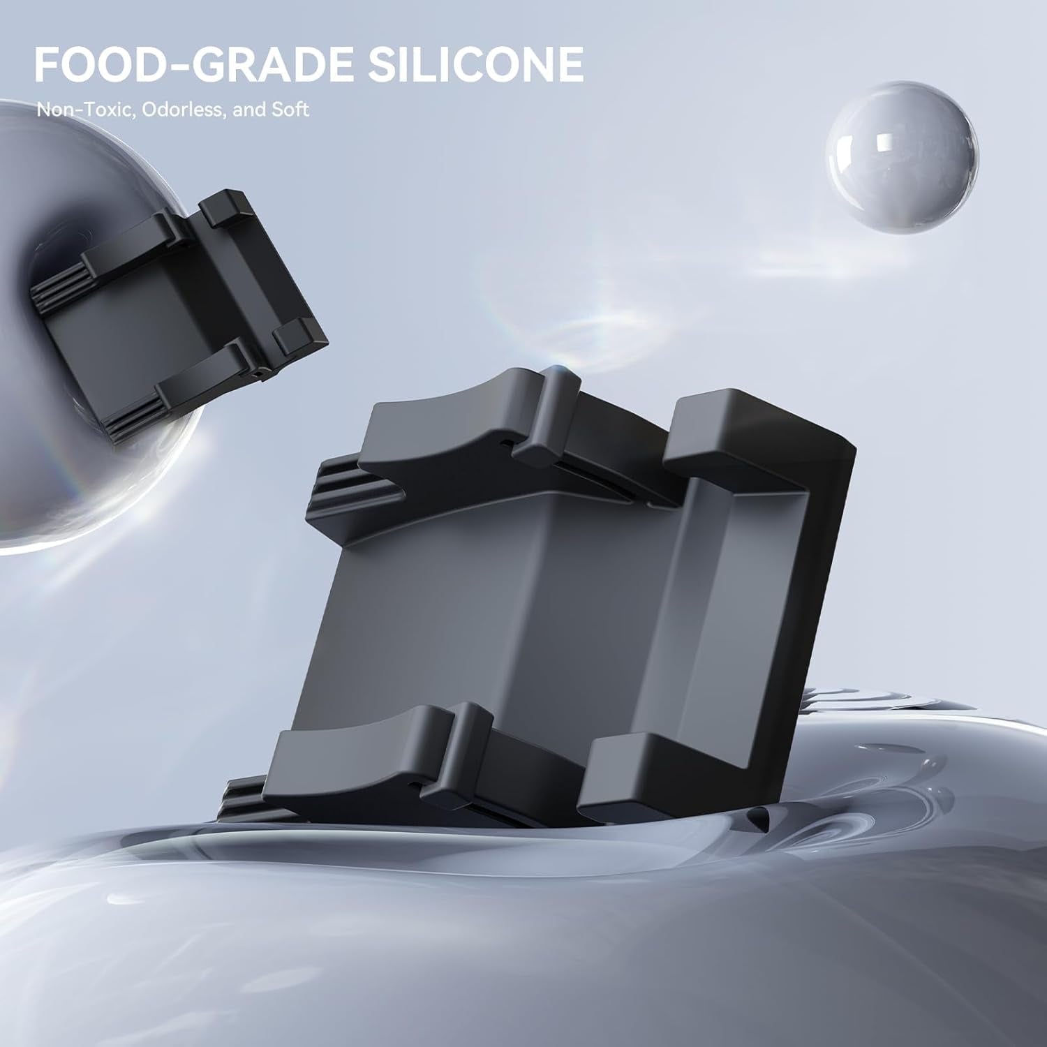 Silicone Phone Mount Holder for Tesla 2017-2023 Model 3 and 2020-2024 Model Y Dashboard Windshield Air Vent Hands Free Cell Phone Mount for Iphone Android Smartphone(Not Fit 2024 Model 3)