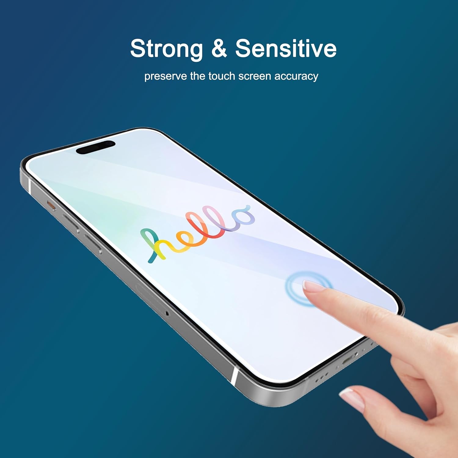 Screen Protector for Iphone 16 / Iphone 15 / Iphone 15 Pro [6.1 Inch] Display 3 Pack Tempered Glass, Dynamic Island Compatible, Case Friendly [Not for Iphone 16 Pro 6.3 Inch]