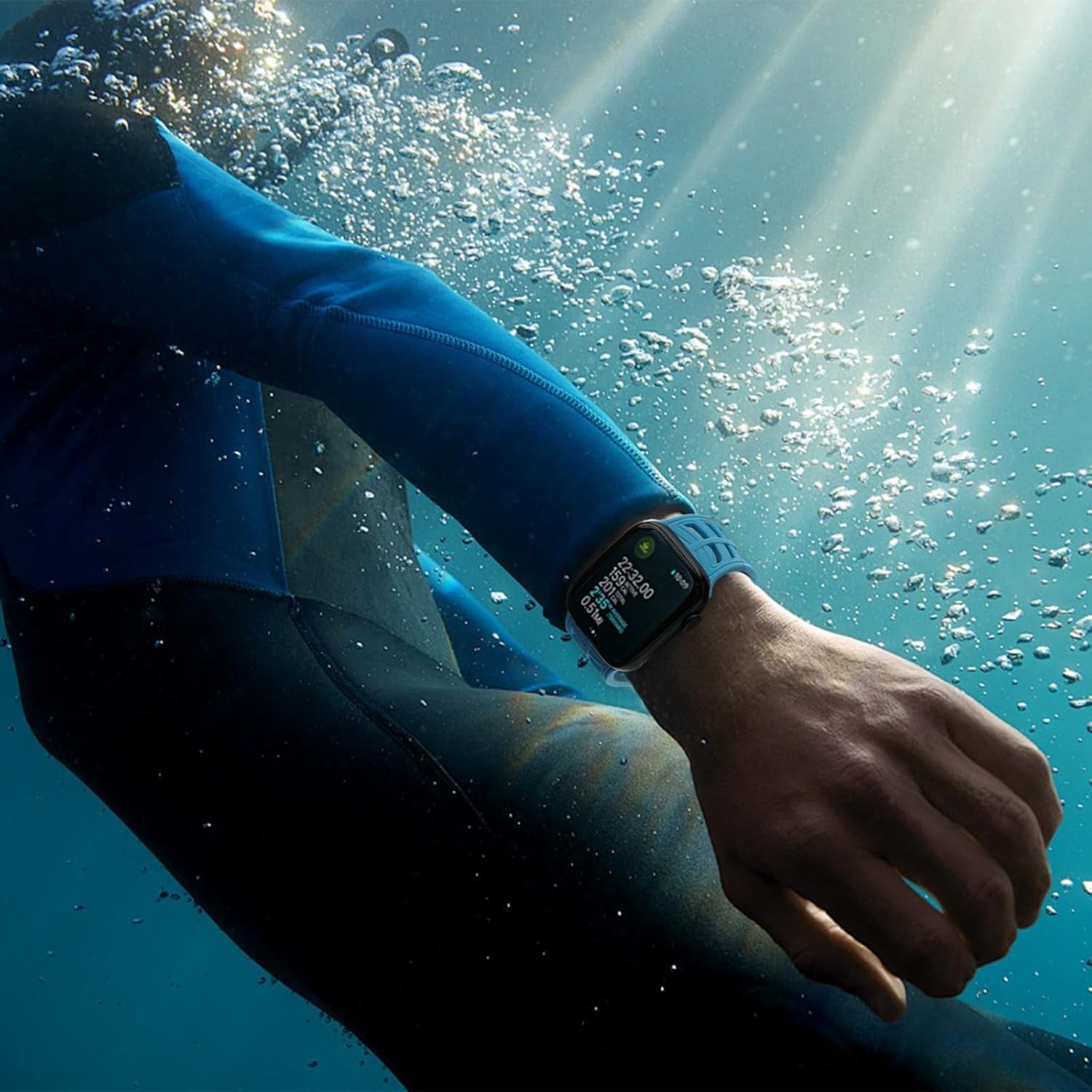 Premium Silicone Sport Band for Apple Watch 42/44/45/49Mm, Soft Breathable Strap for Women and Men,Compatible with Iwatch Series SE/9/8/7/6/5/4/3/2/1 Ultra 1/2,Stylish and Skin-Friendly