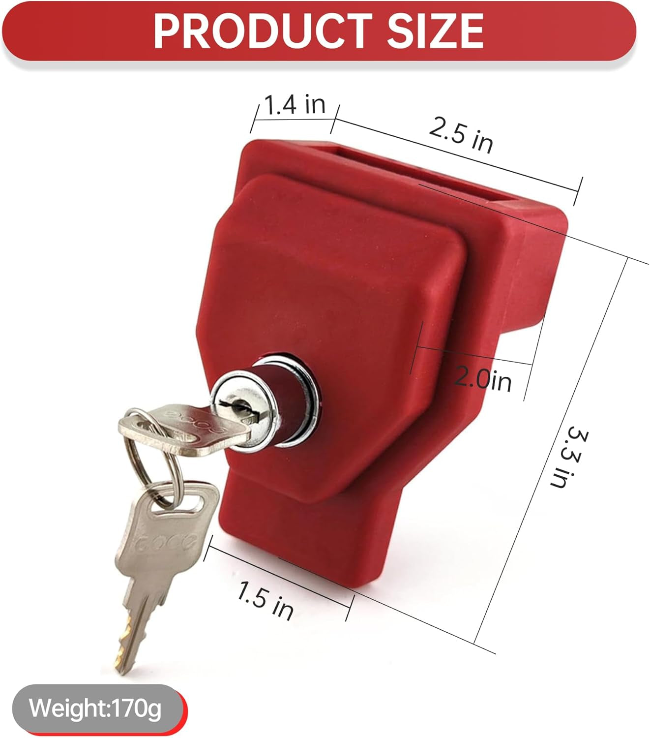 NAKAKEKO Plastic, Glad Hand Lock, Keyed Alike Pair (12-Pack) for Tractor Trailer Trucks - Semi Trailer Lock TRUCK DRIVER
