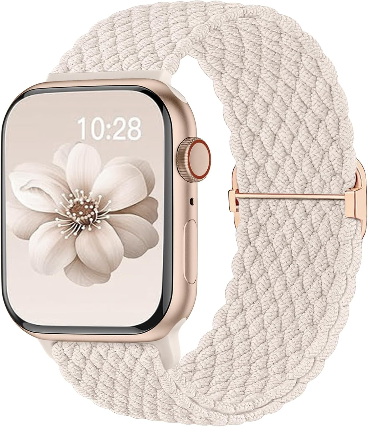 Braided Nylon Compatible with Apple Watch Bands 49Mm 45Mm 44Mm 42Mm 41Mm 40M 38Mm for Women Men, Stretchy Breathable Adjustable Sport Straps Compatible with Iwatch Series 9 8 7 6 5 4 3 SE Ultra