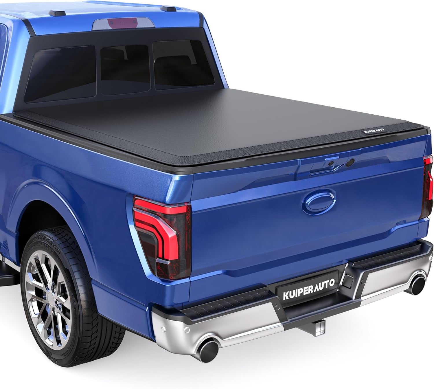 Tri 3-Flip 5.5 FT Soft Truck Bed Tonneau Cover Compatible with 2009-2014 Ford F150 F-150 Styleside (Excl Raptor Series) Truck Bed Cover