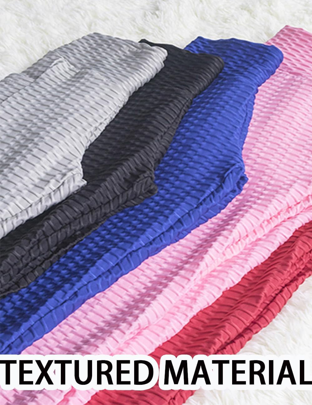 Booty Leggings for Women Textured Scrunch Butt Lift Yoga Pants Slimming Workout High Waisted anti Cellulite Tights