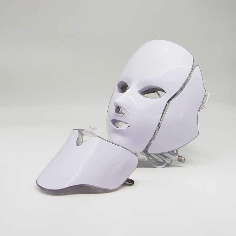 Led Facial Mask with Neck Light Therapy Mask for Skin Tightening...
