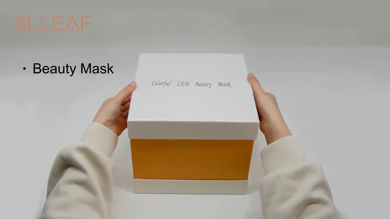 Led Facial Mask with Neck Light Therapy Mask for Skin Tightening...