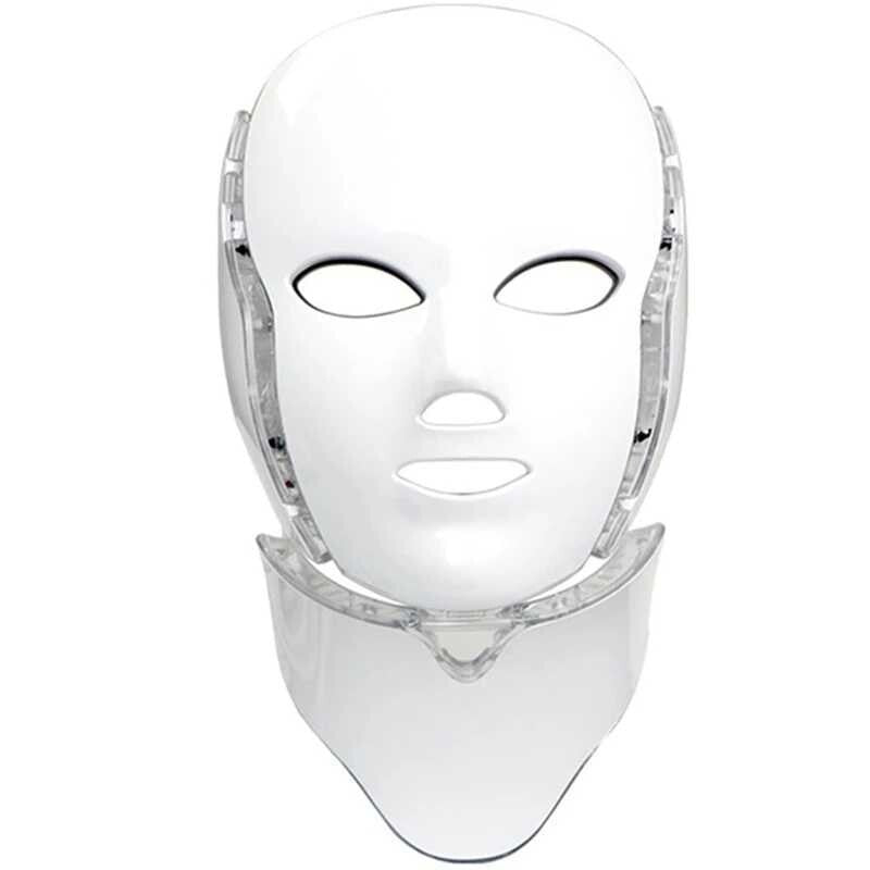 Led Facial Mask with Neck Light Therapy Mask for Skin Tightening...