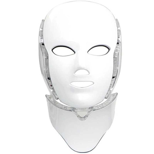 Led Facial Mask with Neck Light Therapy Mask for Skin Tightening...