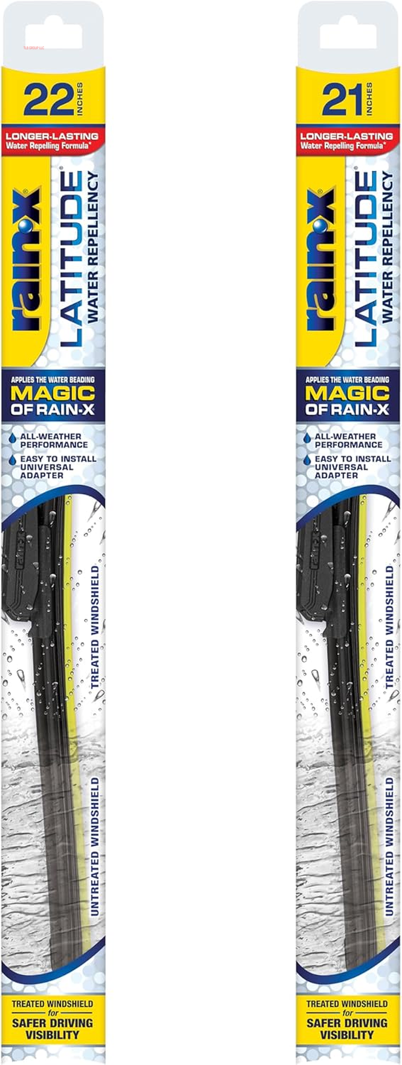 810165 Latitude 2-In-1 Water Repellent Wiper Blades, 22 Inch Windshield Wipers (Pack of 2), Automotive Replacement Windshield Wiper Blades with Patented  Water Repellency Formula