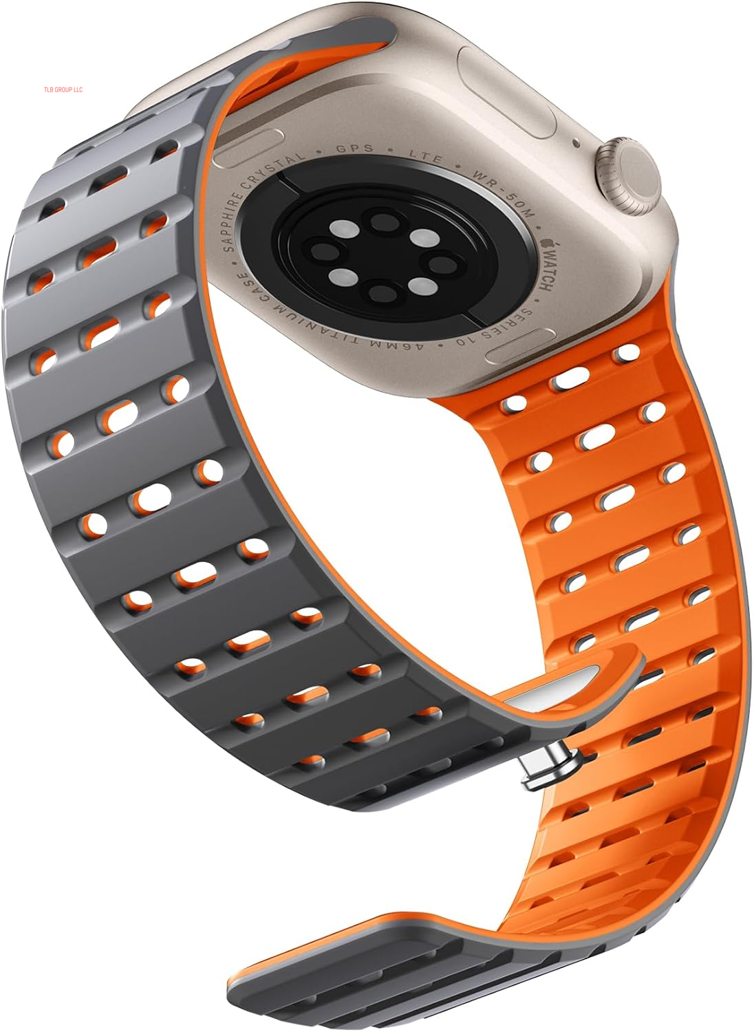 Compatible with Apple Watch Bands for Men 49Mm/46Mm/45Mm/44Mm/42Mm(3/2/1) Women, Rugged Magnetic Silicone Sport Watchband for Iwatch Ultra2/Ultra/Se2/Se/10/9/8/7/6/5/4