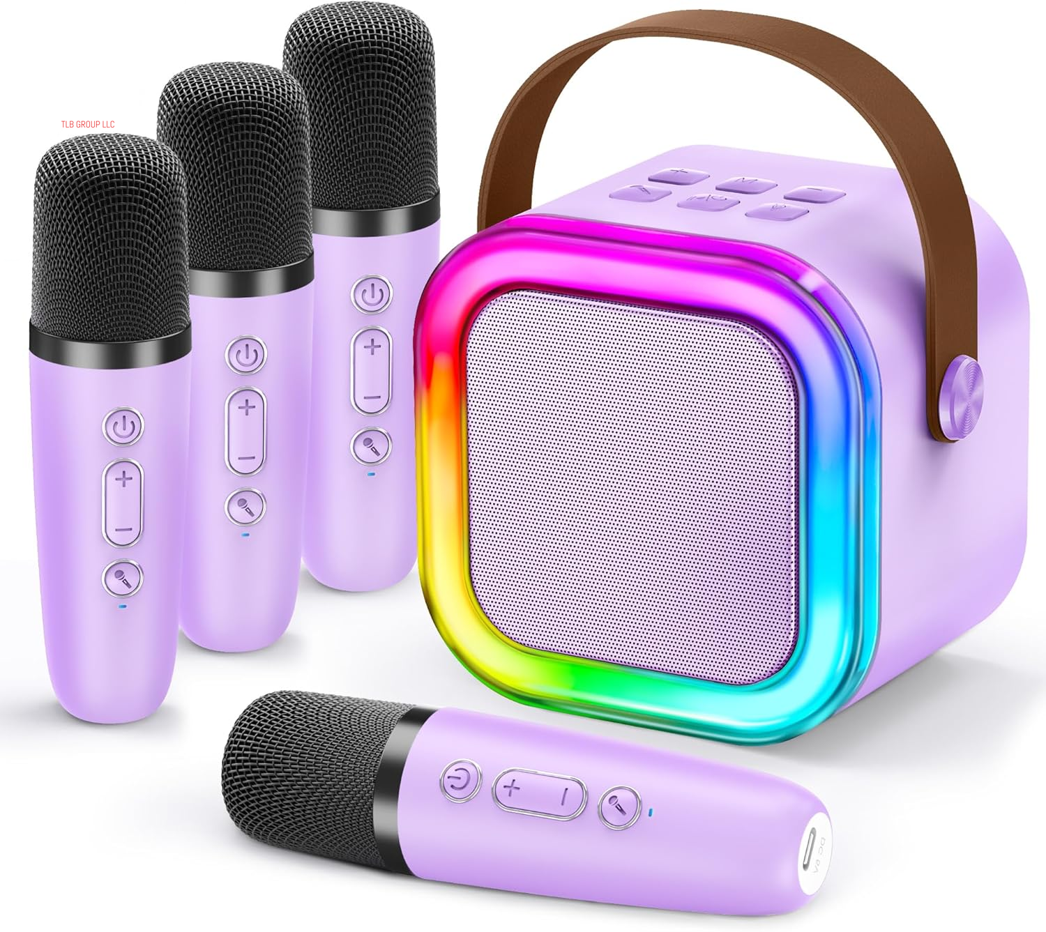 Mini Karaoke Machine for Kids, 2025 TOP Toys Birthday Gifts Ideas for Girls Ages 4, 5, 6, 7, 8, 9, 10, 12+ Years Old, Portable MP3 Player with 2 Wireless Mics for Party(Purple)