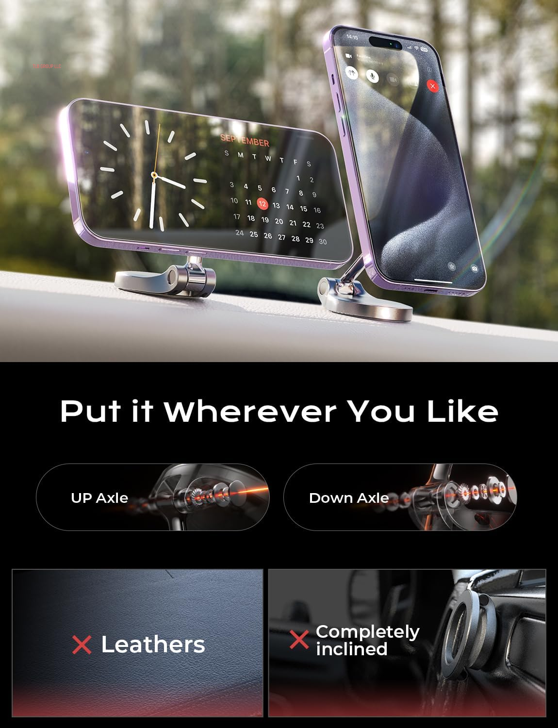 for Magsafe Car Mount, Ultra Magnetic 360 Degree Rotation Dashboard Car Phone Holder, Car Accessories for Iphone, Gifts for Men Women Him Her, Fit for Iphone 16E 16 Pro/Pro Max 15 14 13 12