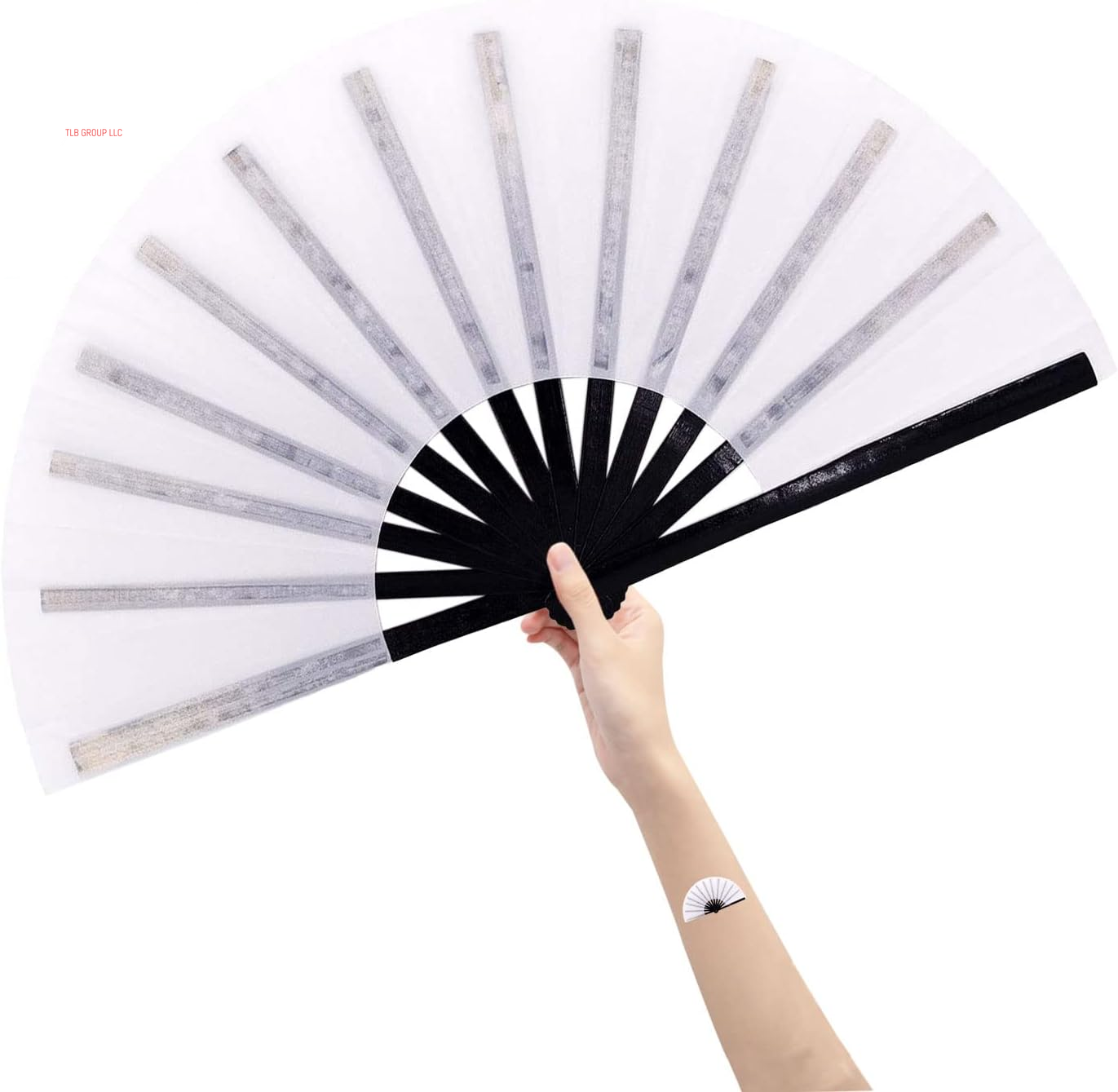 Large Rave Fan Folding Hand Popping Fans for Line Dancing, Big Clacking Fans Clap Fan for Boots on the Ground Dance,Party,Decoration,Festival (Pink)