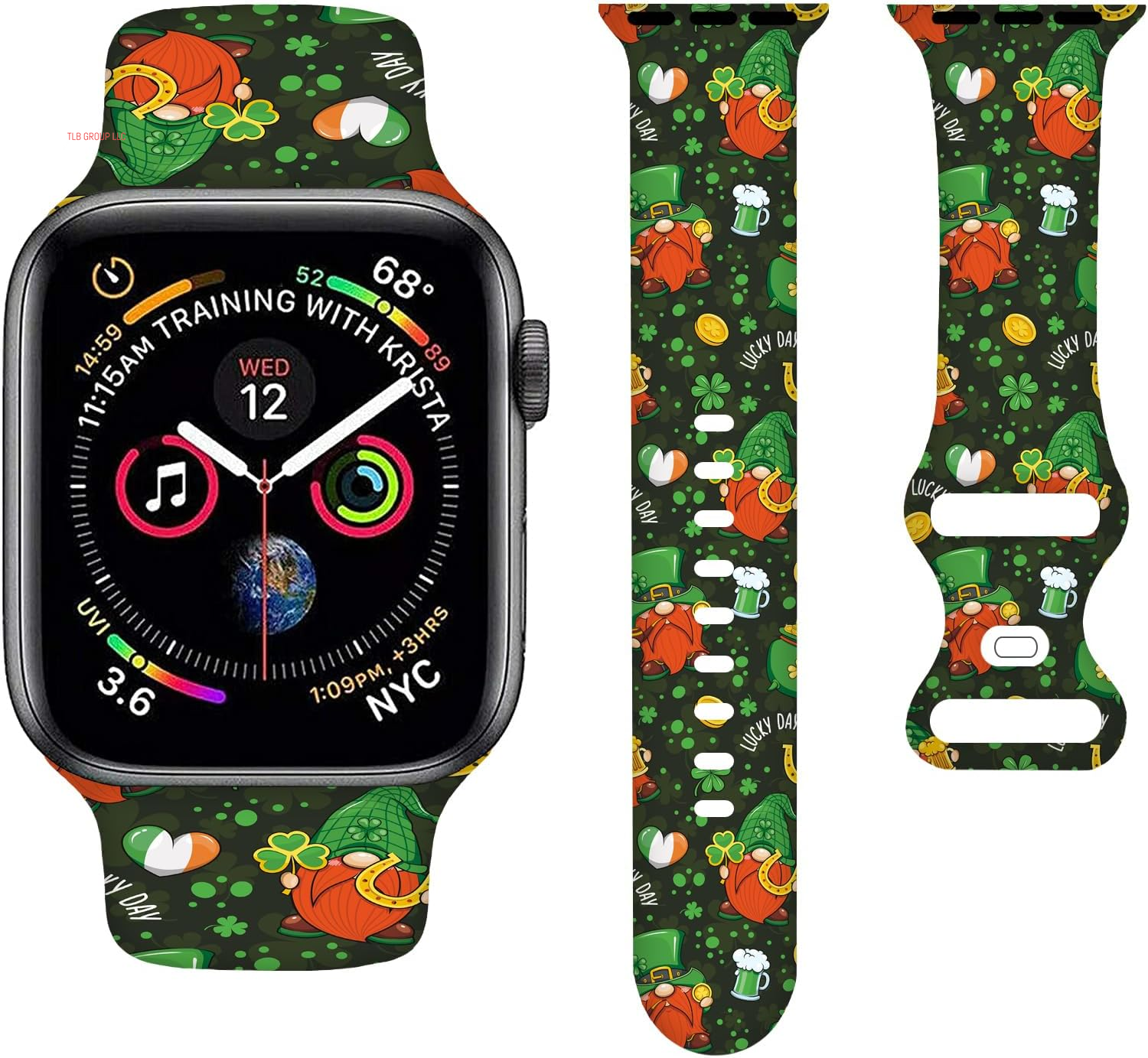 Cartoon Holiday Bands Compatible with Apple Watch Band 38MM 40MM 41MM 42MM 44MM 45MM 49MM, Silicone Strap Compatible with Iwatch Bands Ultra Series SE 9 8 7 6 5 4 3 2 1 for Women Men