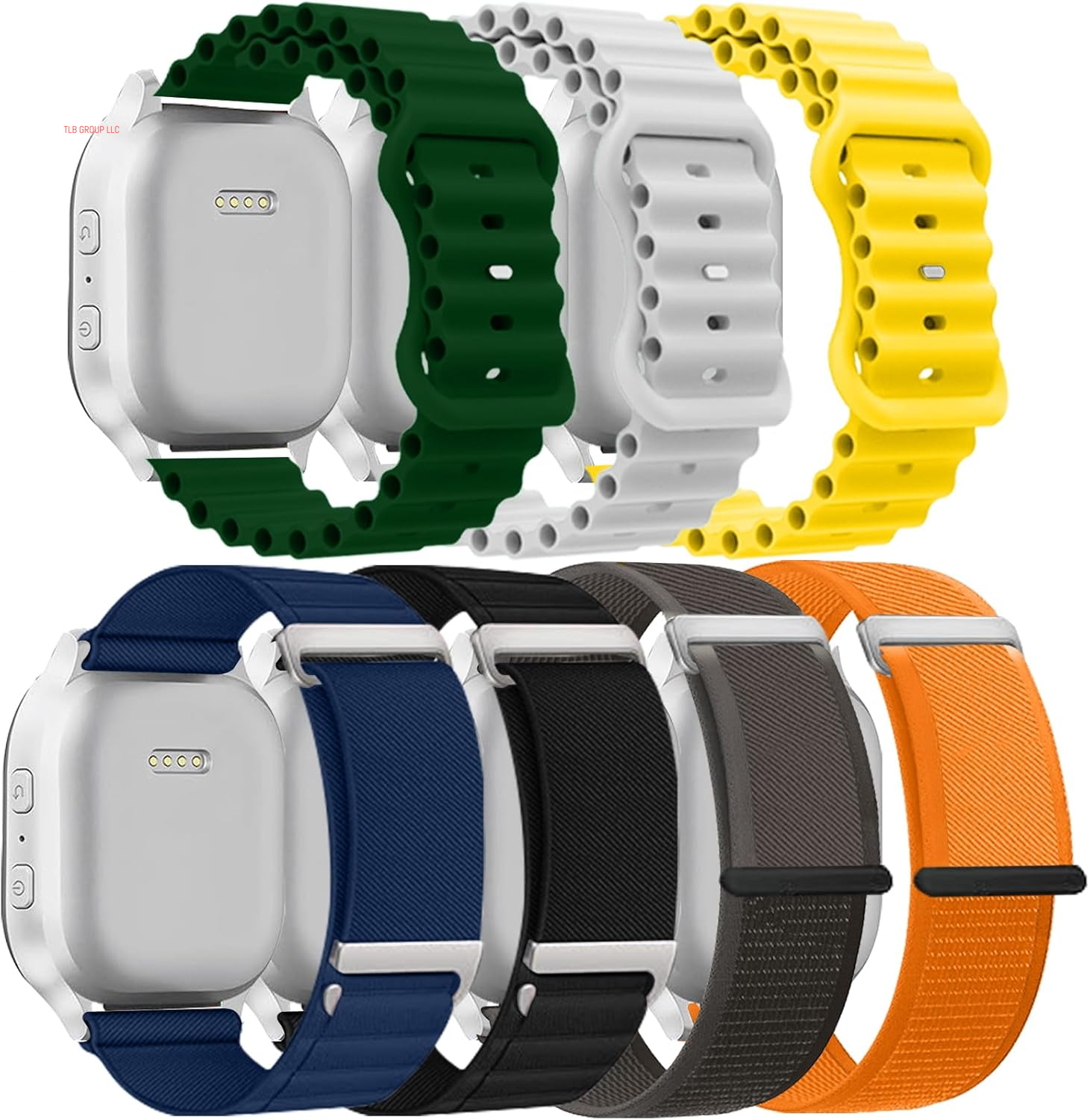 7 Pack Trail Loop+Alpine Loop+Ocean Band Compatible with Apple-Watch-Ultra-Band 49Mm 45Mm 44Mm for Men Women,Breathable for Iwatch Ultra/Ultra 2 SE Series 9/8/7/6/5/4