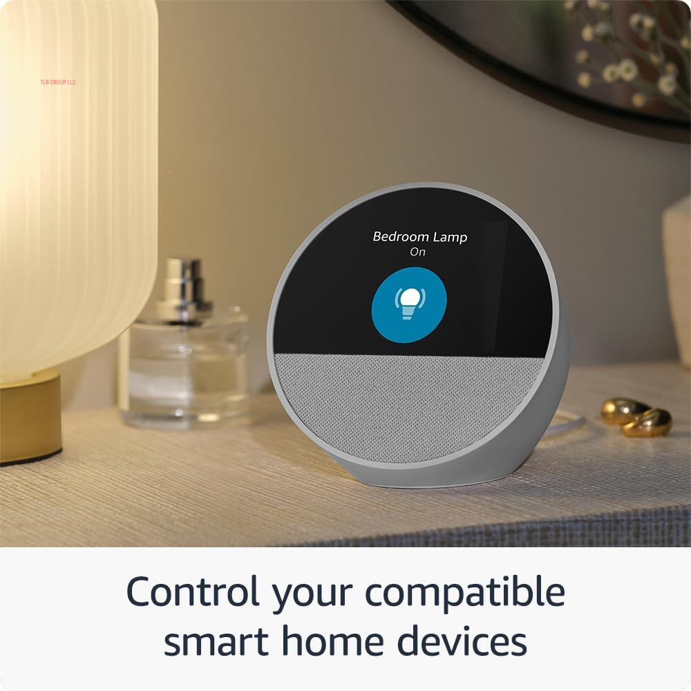 Echo Spot (Newest Model), Great for Nightstands, Offices and Kitchens, Smart Alarm Clock with Alexa, Black