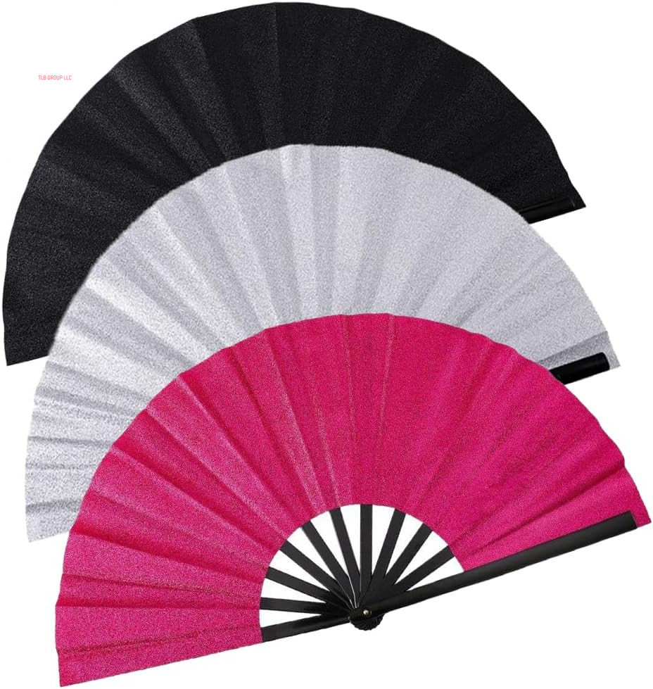 Clacking Hand Fans for Line Dancing, Boots on the Ground Han Clap Popping Fan, Large Foldable Hand Fans for Women