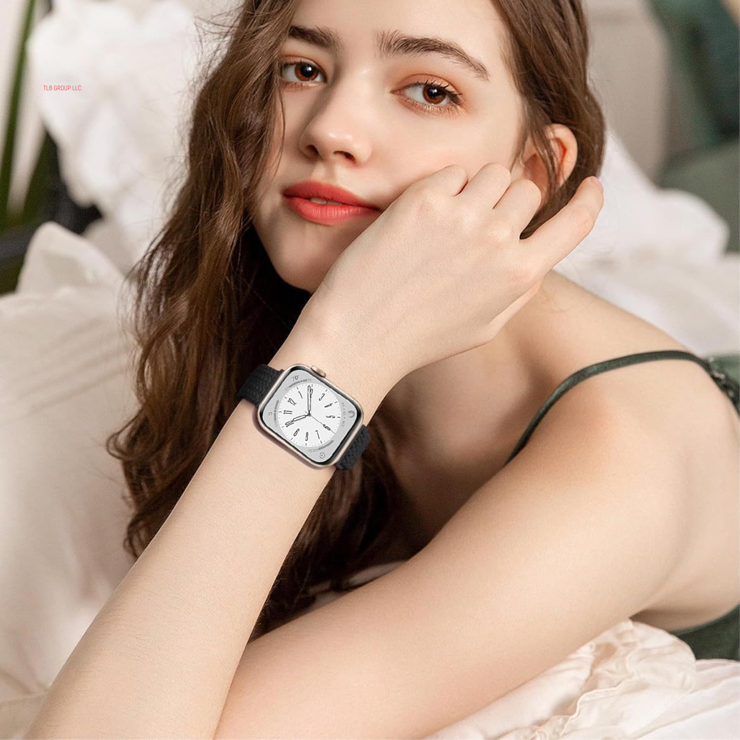 Magnetic Braided Stretchy Loop - Compatible with Apple Watch Band 42Mm 46Mm 40Mm 41Mm 44Mm 45Mm 38Mm Ultra/2 49Mm Women Men,Elastic Woven Fabric Nylon Strap for Iwatch Ultra Series 10 9 8 7 6 5 4 3 SE