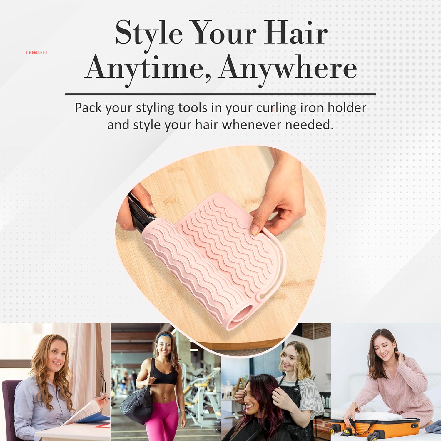 Silicone Heat Resistant Mat - Heat Resistant Mat - Iron Mat - Curling Iron Holder - Makeup Mat - Hot Tools Mat - Hot Tools Flat Iron Holder - Vanity Accessories