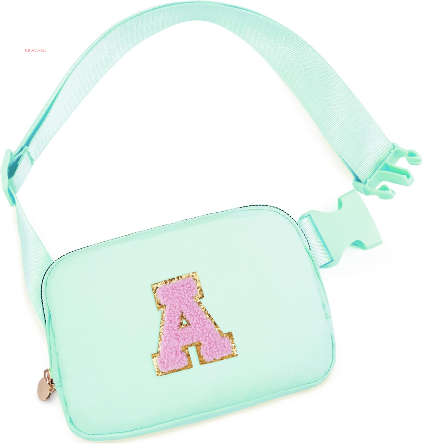 Personalized Belt Bag for Women Girls - Fashion Mini Waist Packs with Adjustable Strap - Trendy Travel Fanny Pack Crossbody Bags with Initial Letter - Teen Gifts | Cream,J