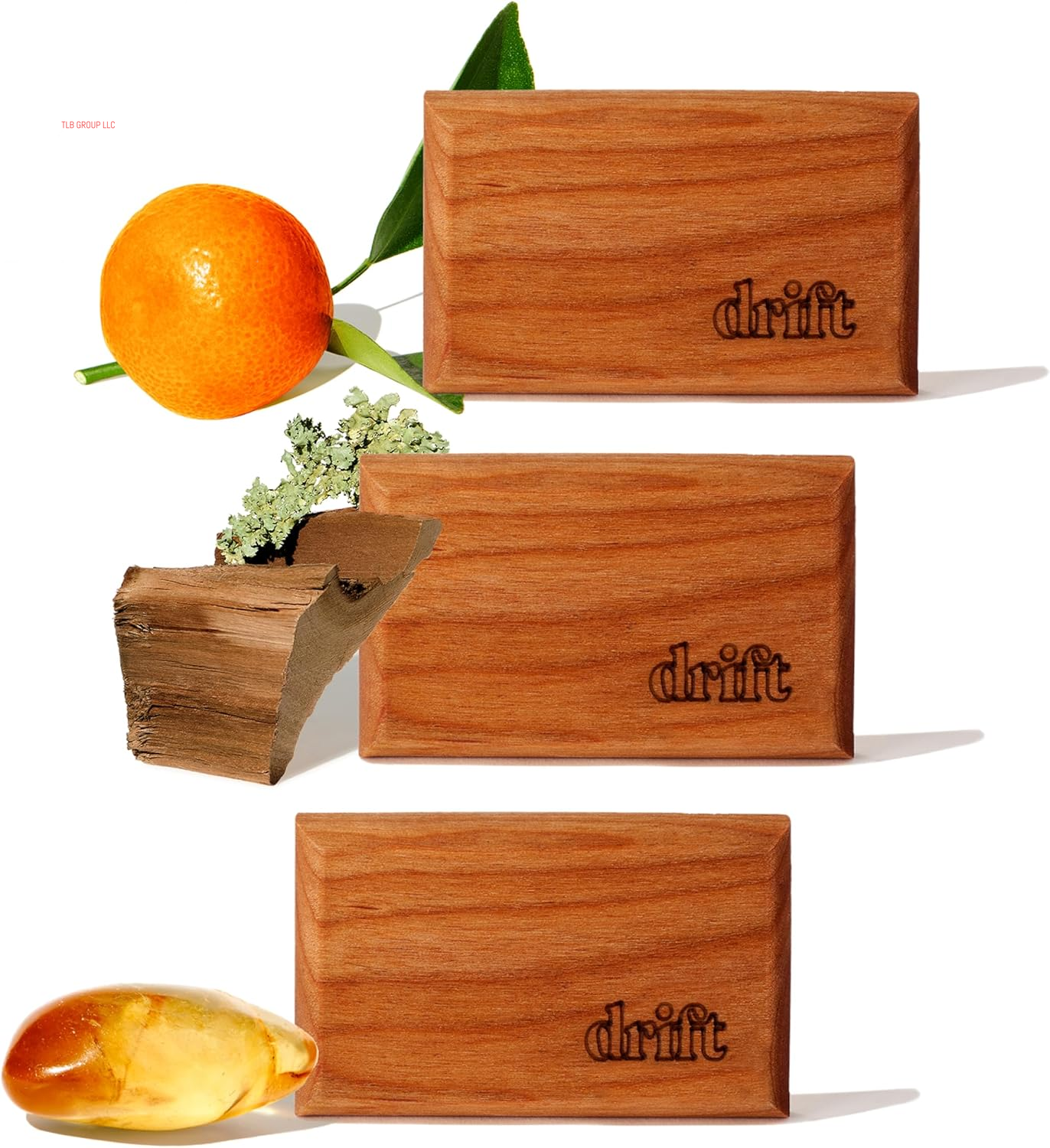 Car Air Freshener - Wood Air Freshener - Car Odor Eliminator - Amber Scent Starter Kit