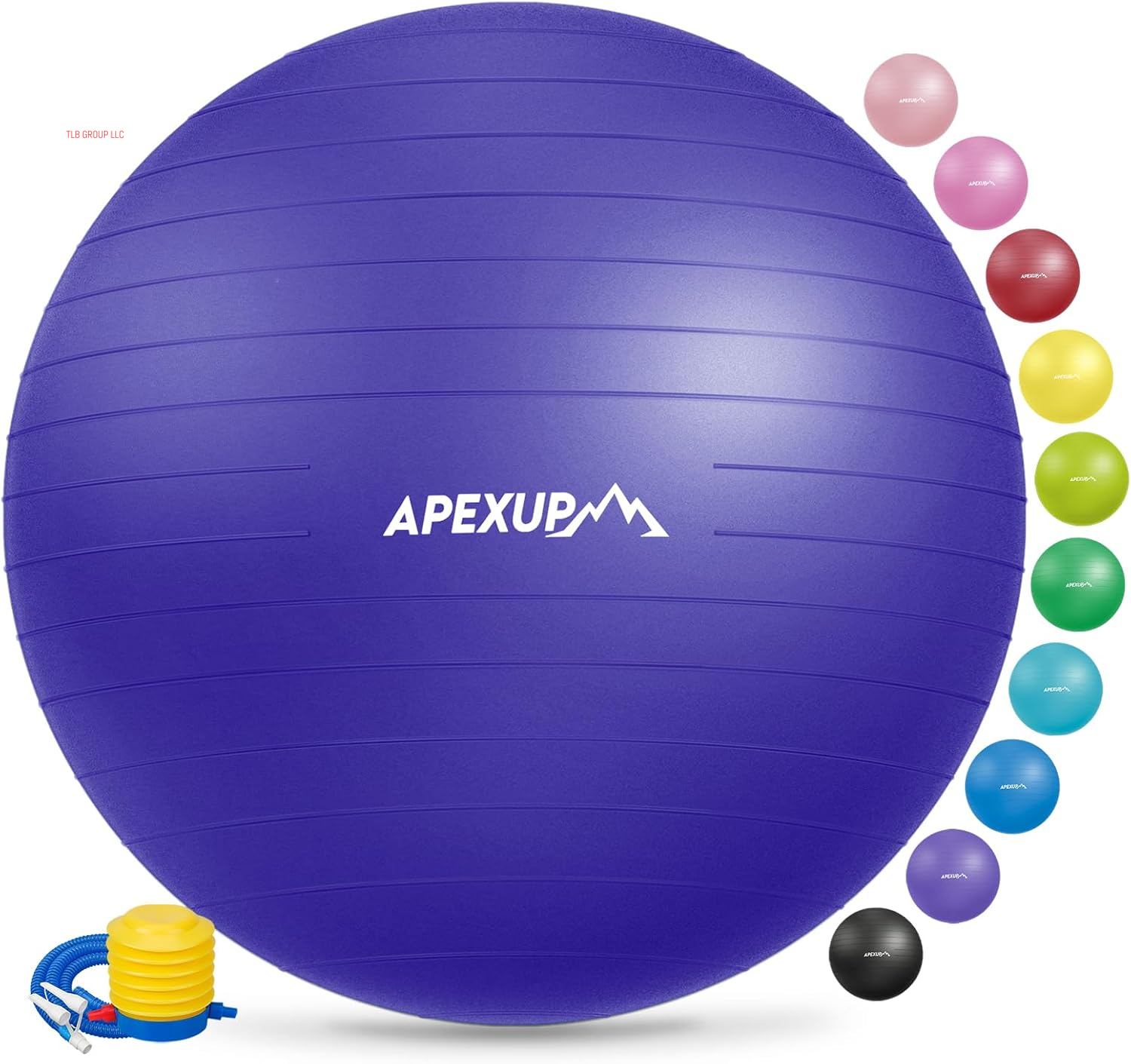 Yoga & Pilates Ball - anti Slip Heavy Duty Gym Ball for Fitness, Balance & Core Workout
