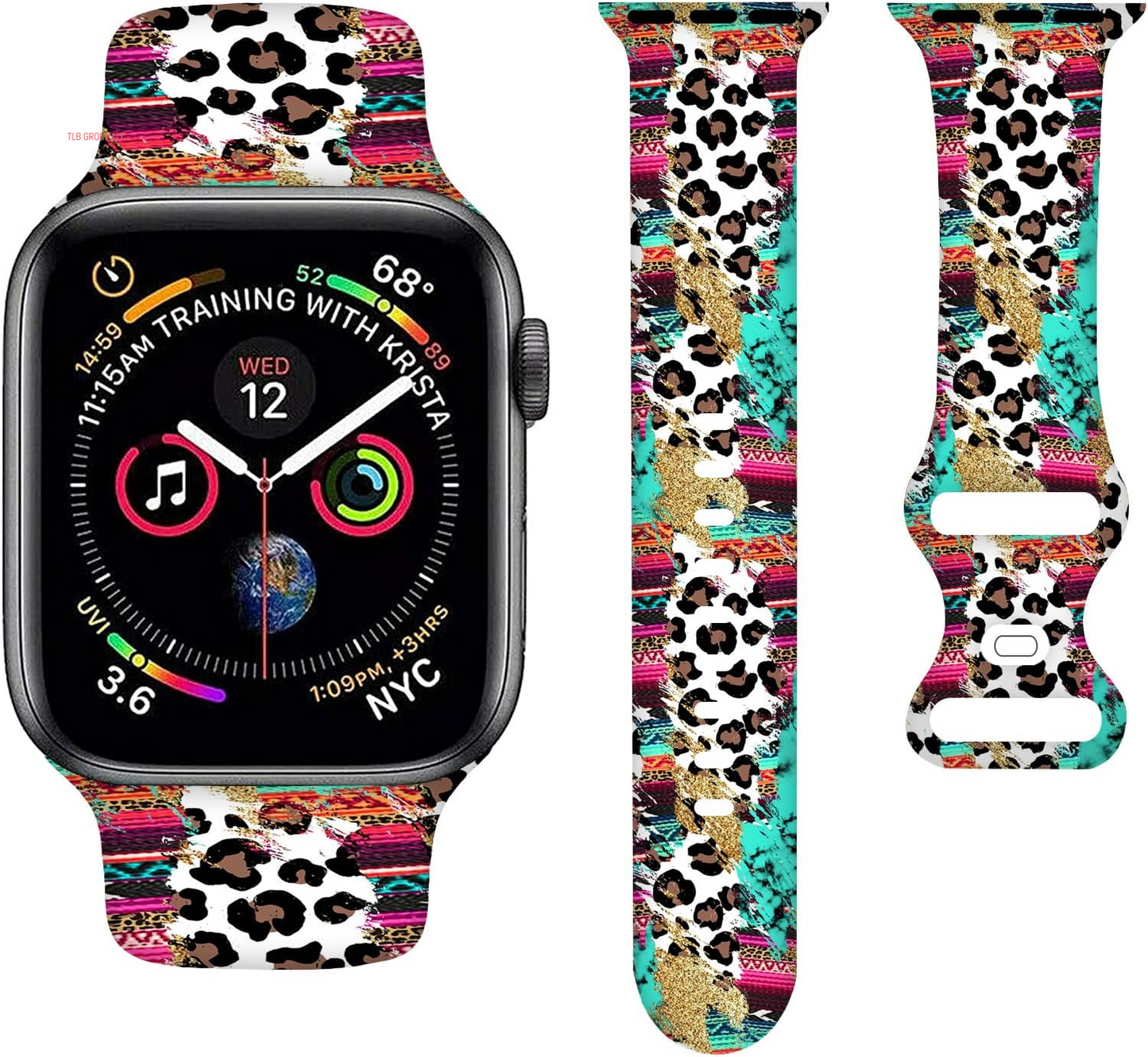 Sport Bands Compatible with Apple Watch Band 38MM 40MM 41MM 42MM 44MM 45MM 49MM, Silicone Strap Compatible with Iwatch Bands Ultra Series SE 9 8 7 6 5 4 3 2 1 for Women Men