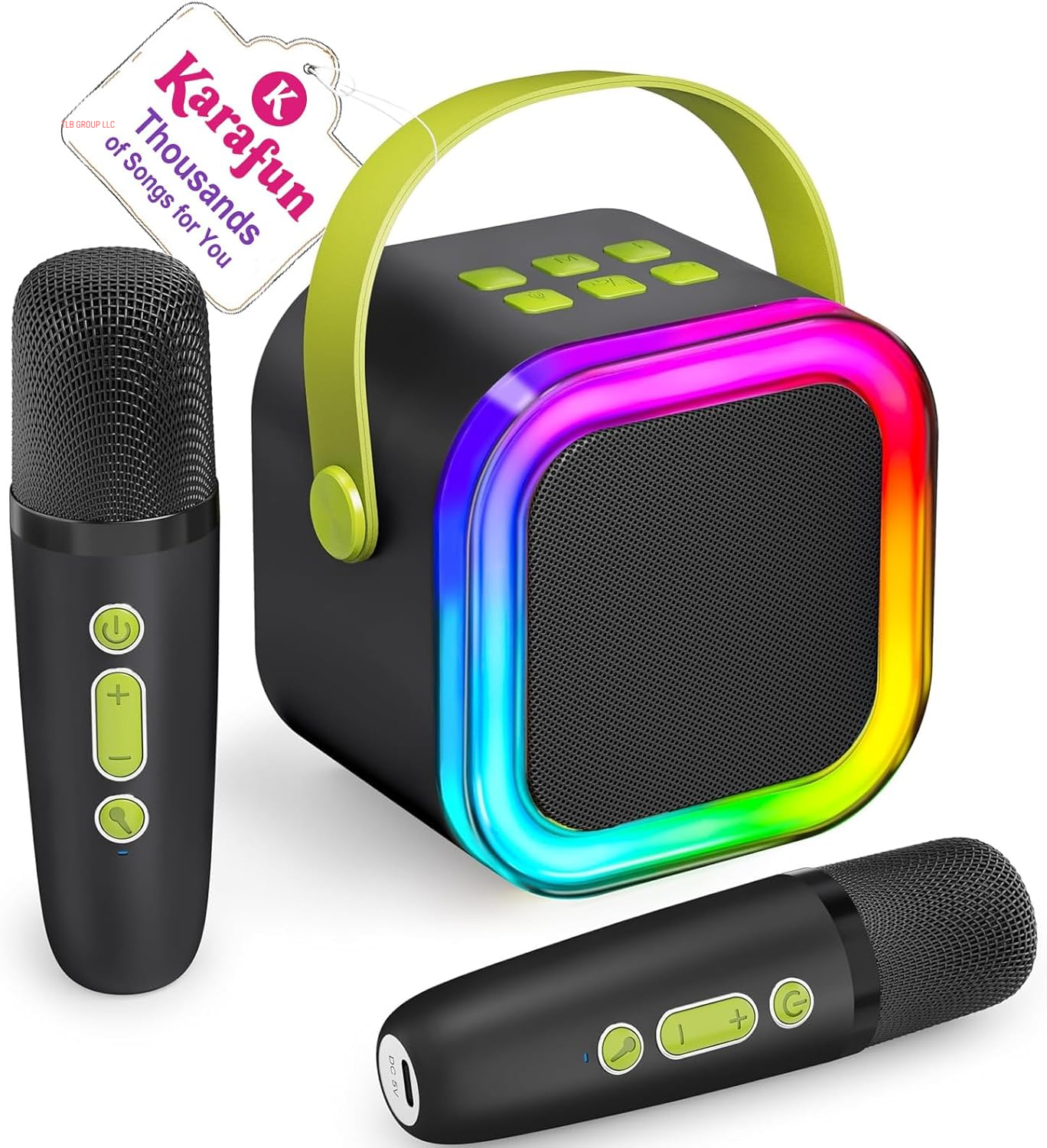 Mini Karaoke Machine for Kids, 2025 TOP Toys Birthday Gifts Ideas for Girls Ages 4, 5, 6, 7, 8, 9, 10, 12+ Years Old, Portable MP3 Player with 2 Wireless Mics for Party(Purple)