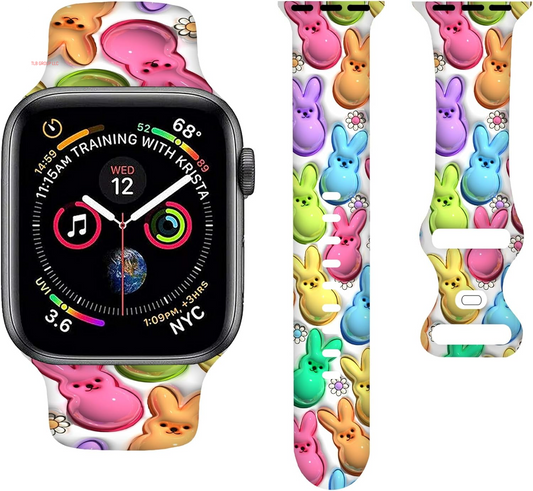 Sport Bands Compatible with Apple Watch Band 38MM 40MM 41MM 42MM 44MM 45MM 49MM, Silicone Strap Compatible with Iwatch Bands Ultra Series SE 9 8 7 6 5 4 3 2 1 for Women Men