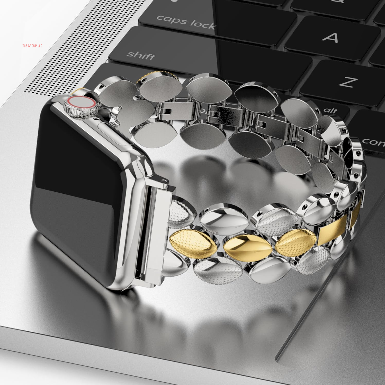 Elegant Metal Strap Compatible with Apple Watch Band 38Mm 40Mm 41Mm 42Mm Metal Fashion Women Replacement Strap Bracelet for Iwatch Series 10/9/8/7/6/5/4/3/2/1 Gold/Silver