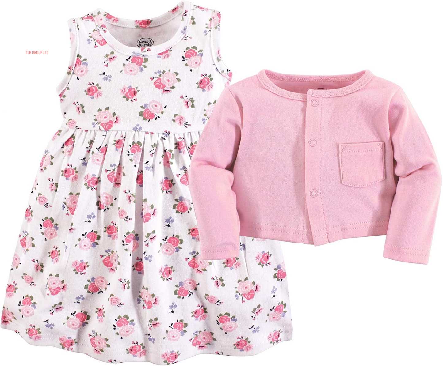Baby-Girls Dress and Cardigan