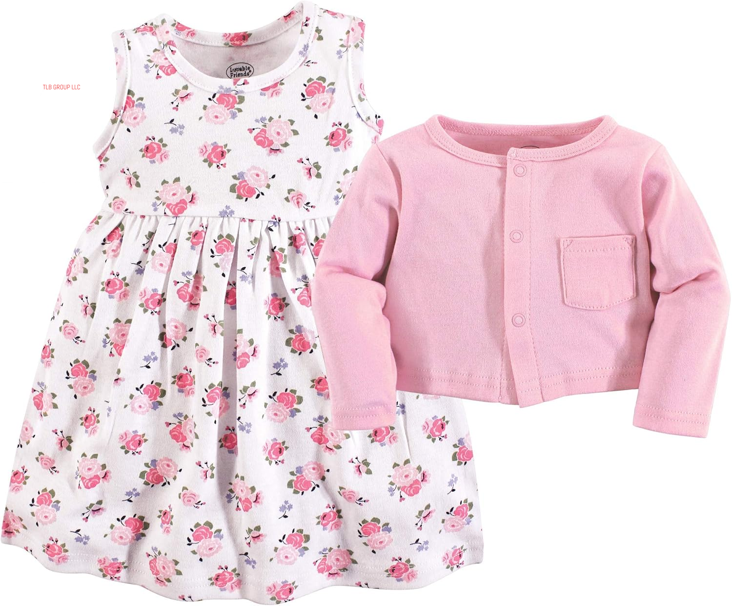 Baby-Girls Dress and Cardigan