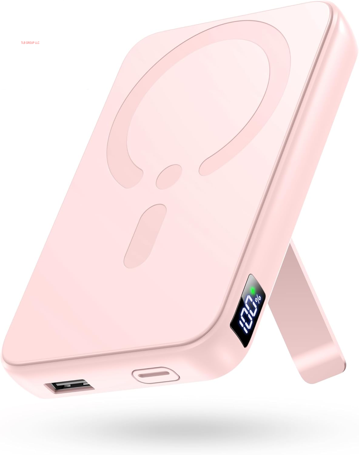 For Magsafe Portable Charger, 12000Mah Wireless Magnetic Power Bank with Stand and USB C In/Out Fast Charging, for Magsafe Battery Pack Compatible with Iphone 15/14/13/12 Pro/Pro Max Series-Black