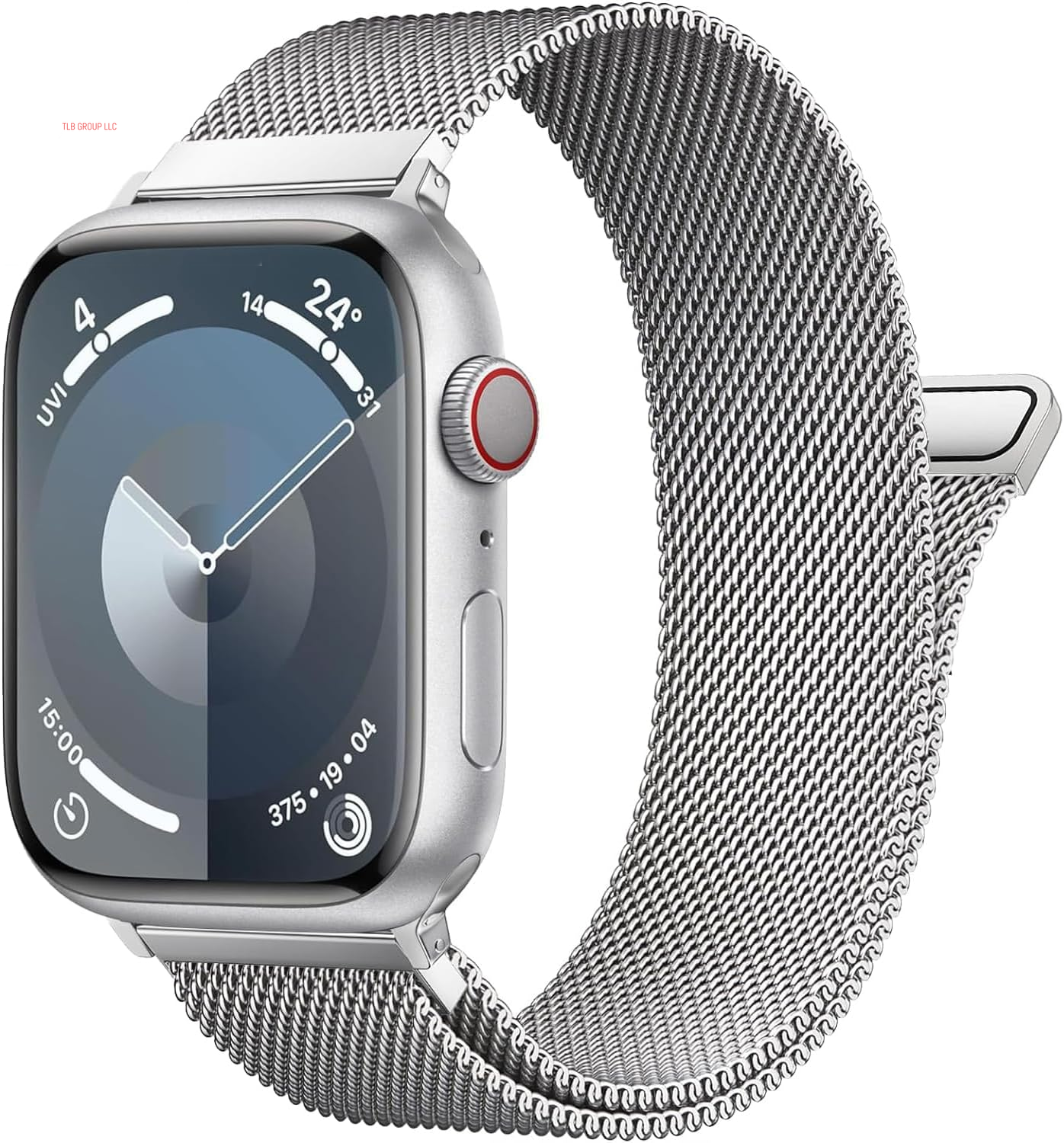 Patented Milanese Loop Compatible with Apple Watch Band 46Mm 44Mm 45Mm 49Mm 38Mm 40Mm 41Mm 42Mm for Women Men, Magnetic Stainless Steel Clasp for Iwatch Bands Series SE 10 9 8 7 6 5 4 3 Ultra 2 1