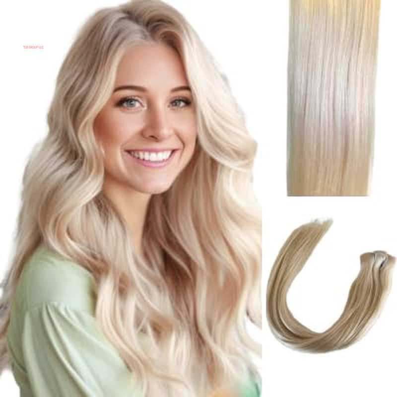 Remy Cuticle Intact Double Drawn Real Human Hair Straight Hair Seamless Invisible Clip in Hair Extentions #2 Dark Chocolate Brown 110G 20 Inch 8 Pcs