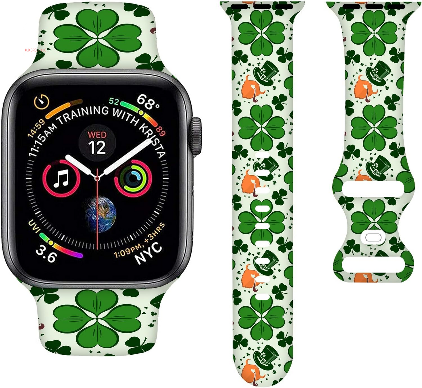 Cartoon Holiday Bands Compatible with Apple Watch Band 38MM 40MM 41MM 42MM 44MM 45MM 49MM, Silicone Strap Compatible with Iwatch Bands Ultra Series SE 9 8 7 6 5 4 3 2 1 for Women Men