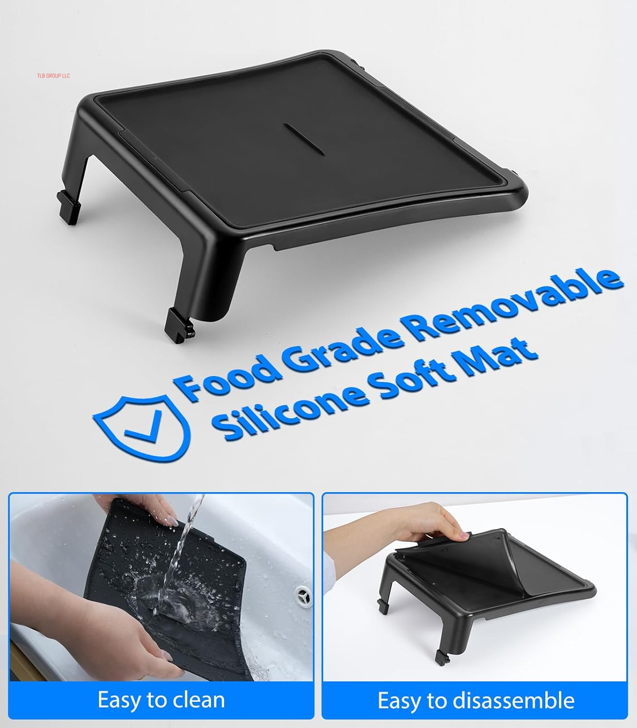 Tesla Table for Tesla Model Y Model 3 Accessories 2024 2023 2022 2021, 2-In-1 Car Center Console Food Tray Desk for Eating & Dashboard Storage Organizer, Removable Silicone Pad (Only for Tesla)