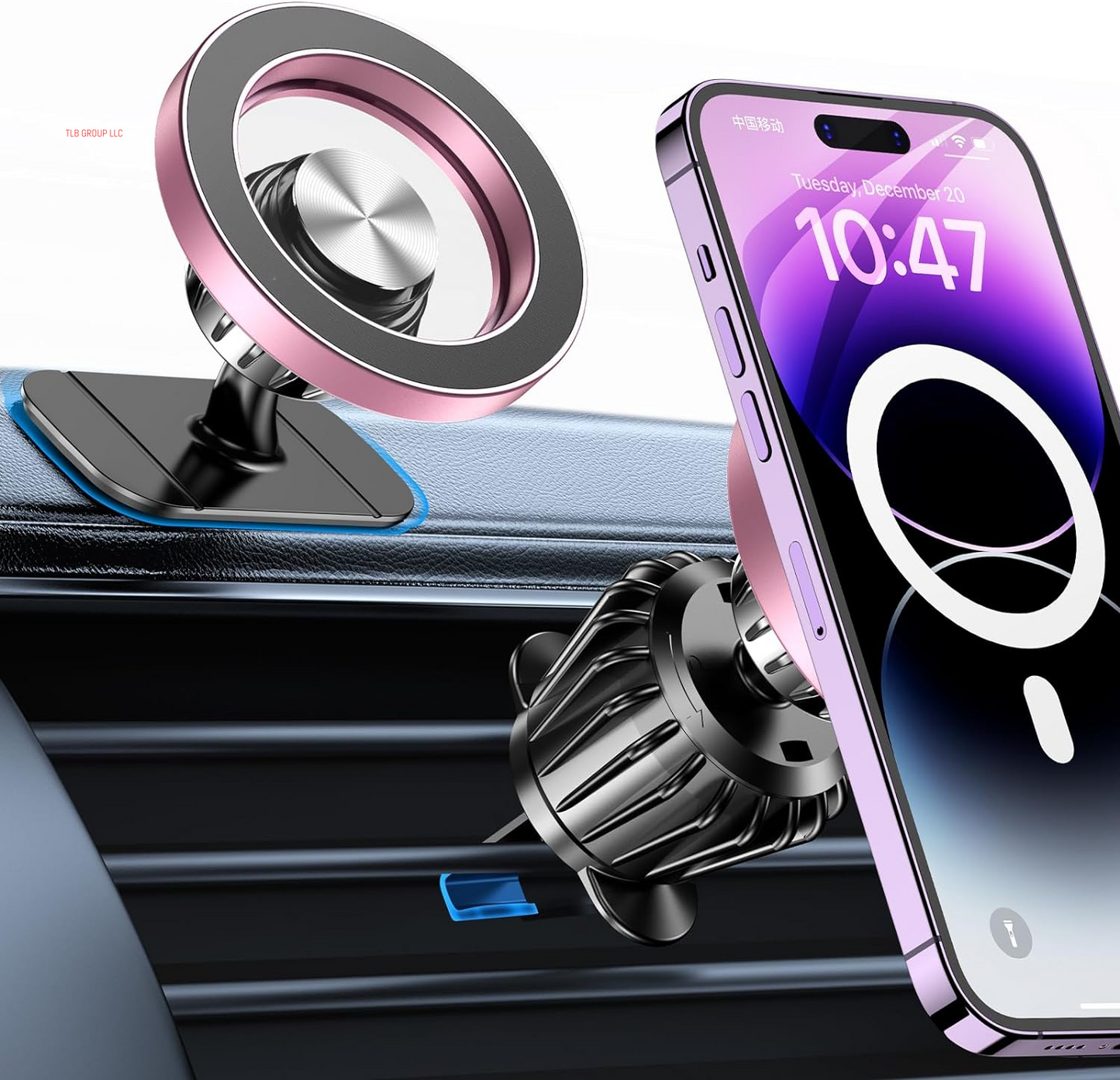 For Magsafe Car Mount【20 Strong Magnets】Magnetic Phone Holder for Car Phone Holder Mount Dash【360°】Cell Phone Holders for Your Car Accessories for Women Men Iphone 16 Pro Max 15 14 13 12 Plus