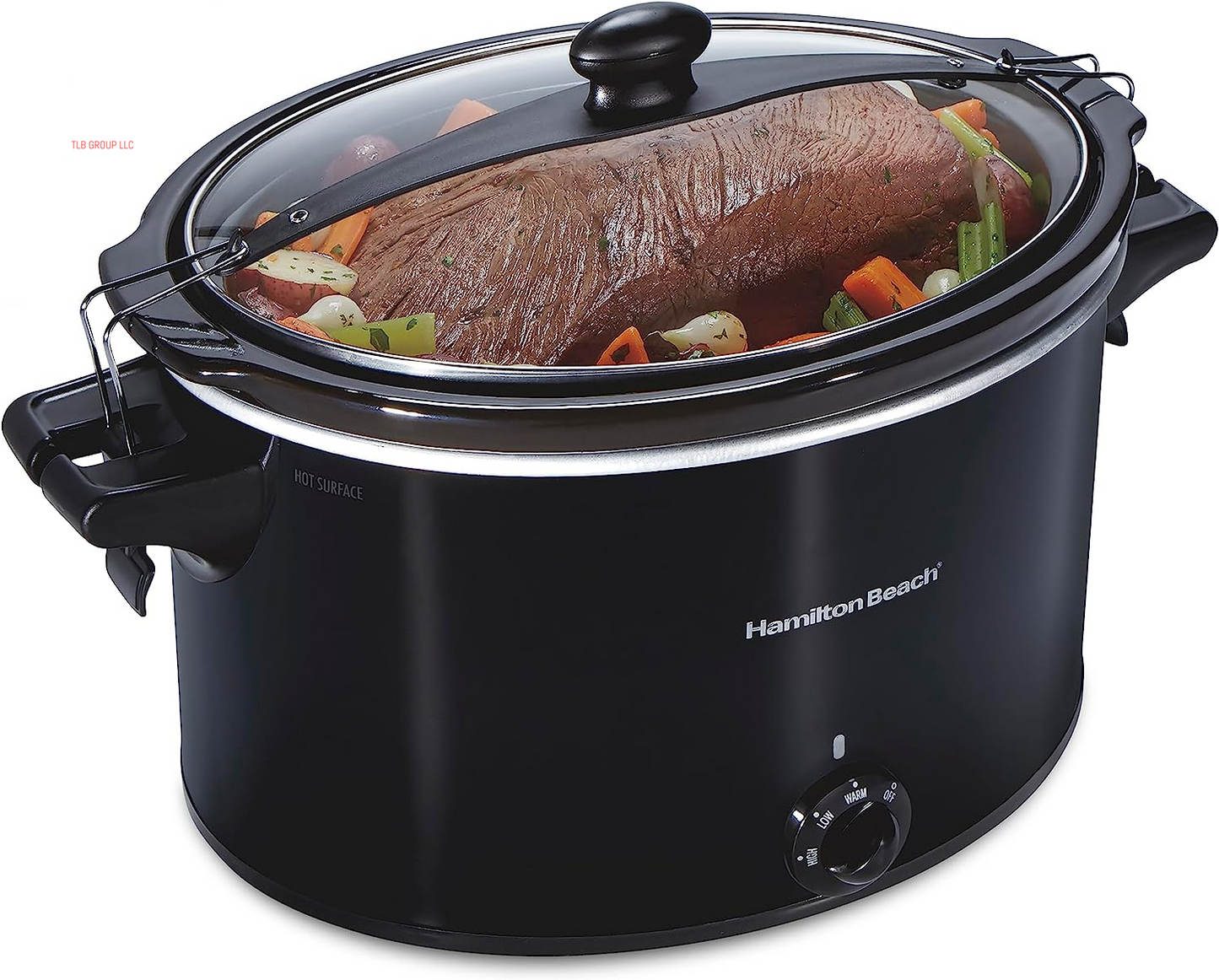 Slow Cooker, Extra Large 10 Quart, Stay or Go Portable with Lid Lock, Dishwasher Safe Crock, Black (33195) TRUCK DRIVER