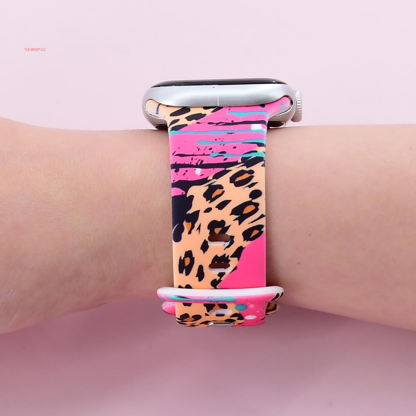 Cute Strap for Apple Watch Band 46Mm 45Mm 44Mm 49Mm, Brown Softer Leopard Print Silicone Bracelet for Iwatch Band Series 10/9/8/7/6/5/4/3/2/1/SE Ultra for Women Mother’S Day Gift