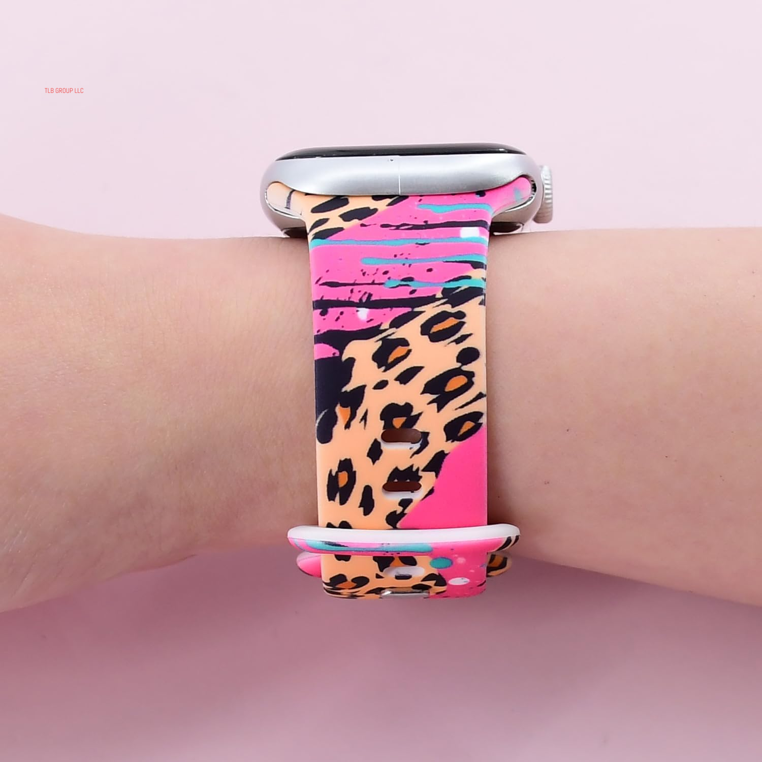 Cute Strap for Apple Watch Band 46Mm 45Mm 44Mm 49Mm, Brown Softer Leopard Print Silicone Bracelet for Iwatch Band Series 10/9/8/7/6/5/4/3/2/1/SE Ultra for Women Mother’S Day Gift