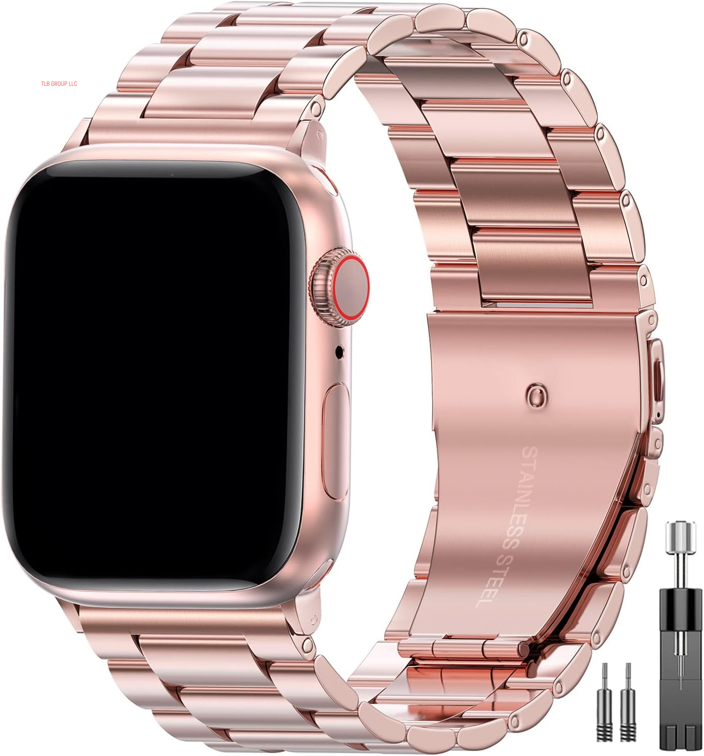 Metal Band Compatible with Apple Watch Band 49Mm 46Mm 45Mm 44Mm 42Mm 41Mm 40Mm 38Mm Men & Women, Business Stainless Steel Strap for Iwatch Bands Ultra 2, SE, Ultra Series 9 8 7 6 5 4 3 2 1