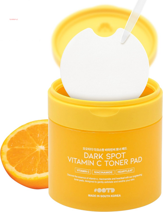 Boosting Toner Pads for Face Oily Skin Korean,  Vitamin C Niacinamide Heartleaf Hydrating Calming Redness, Vitamin C Toner Pad 70Pads 4.05Oz 120Ml