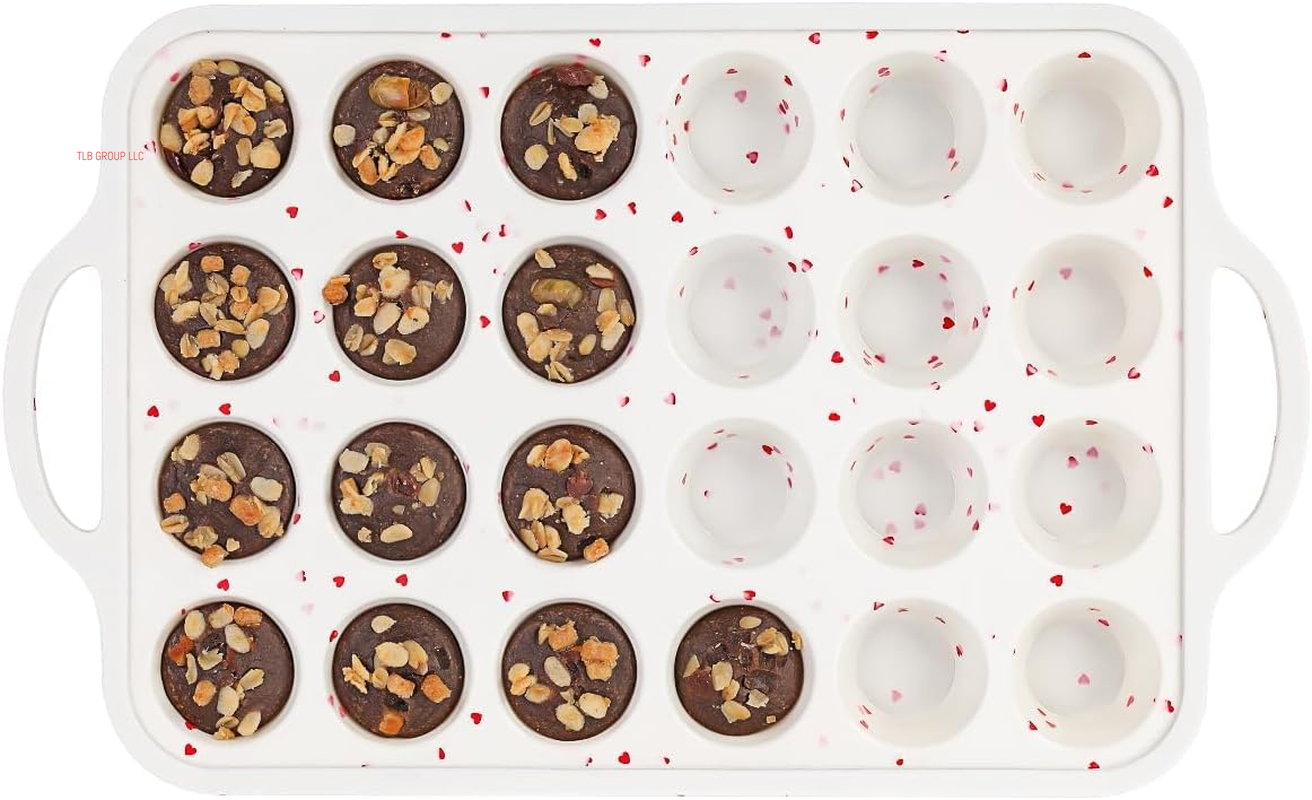 Silicone Muffin Pan, with Metal Reinforced Frame Regular Size 2.8Inch Silicone Cupcake Pan Nonstick 12 Cups for Baking Homemade Muffins, Cupcakes, Egg Bites 2 Pack Dishwasher Safe BPA Free