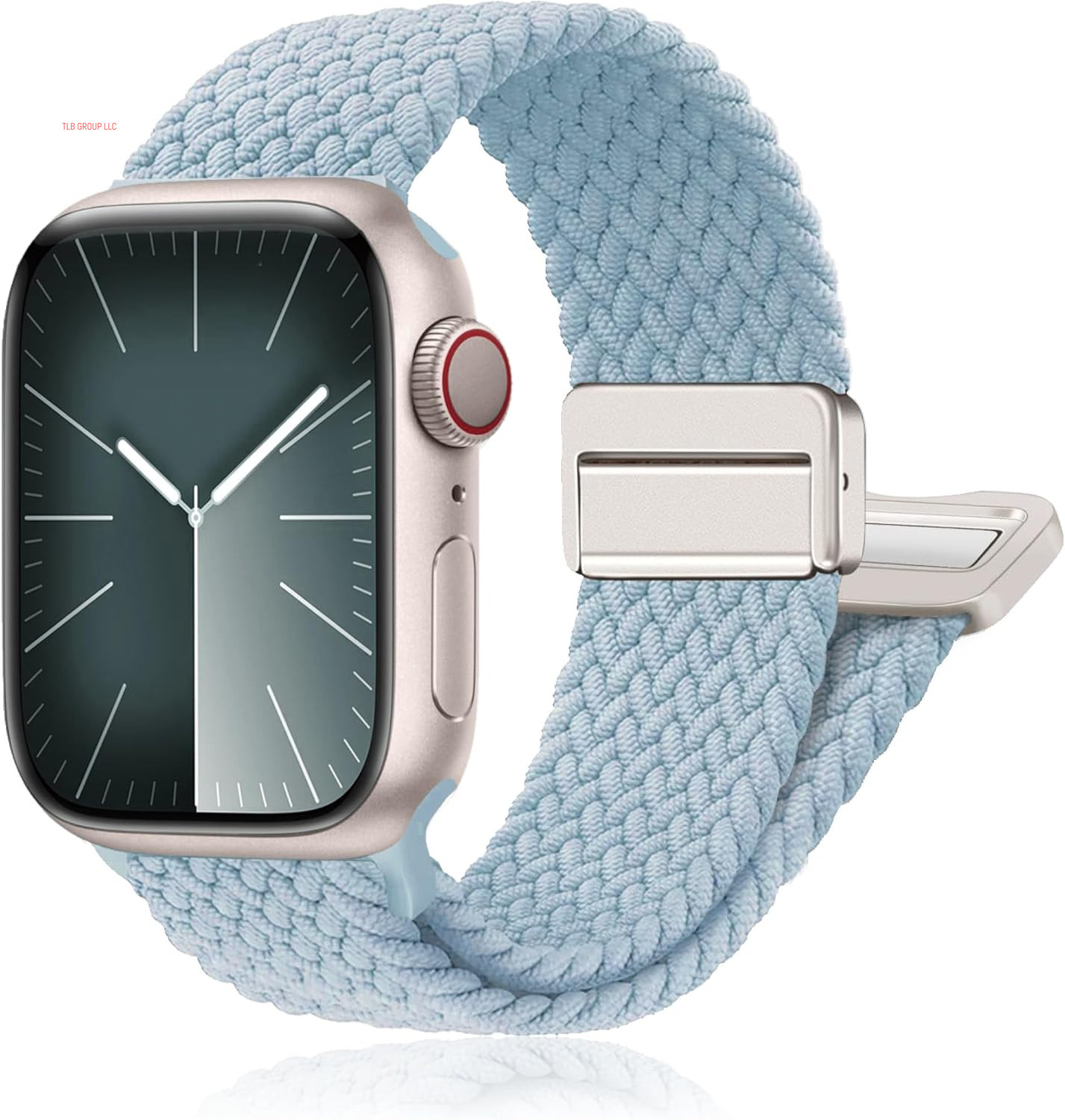 Magnetic Braided Stretchy Loop - Compatible with Apple Watch Band 42Mm 46Mm 40Mm 41Mm 44Mm 45Mm 38Mm Ultra/2 49Mm Women Men,Elastic Woven Fabric Nylon Strap for Iwatch Ultra Series 10 9 8 7 6 5 4 3 SE