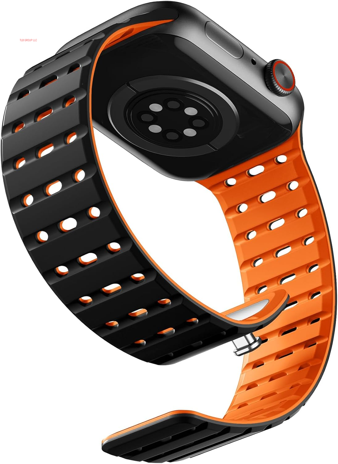 Compatible with Apple Watch Bands for Men 49Mm/46Mm/45Mm/44Mm/42Mm(3/2/1) Women, Rugged Magnetic Silicone Sport Watchband for Iwatch Ultra2/Ultra/Se2/Se/10/9/8/7/6/5/4