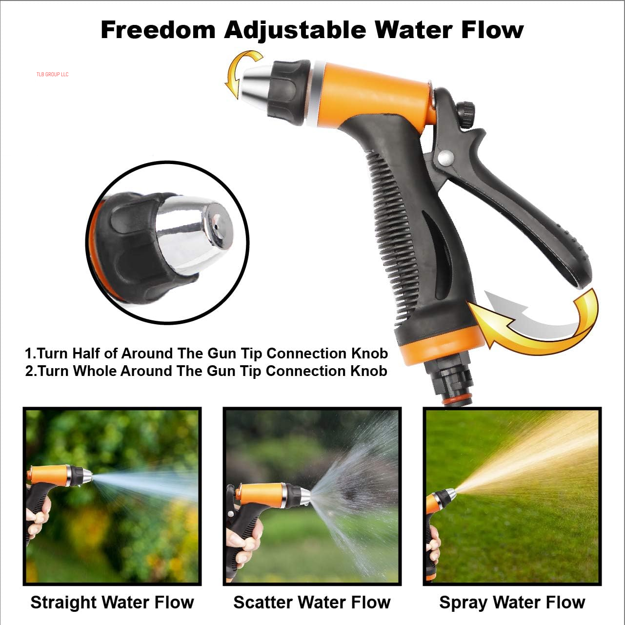Portable Intelligent Electric Pressure Washer Pump 100W 160 PSI 12V Portable Pressure Powerful Washing Kit with 21.3 Feet PVC Hose for Home, Car, Garden, Projects (100 W-Black Hose)